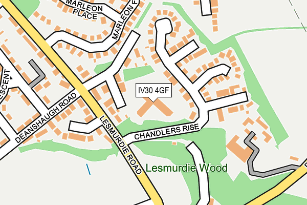 IV30 4GF map - OS OpenMap – Local (Ordnance Survey)