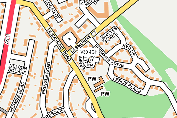 IV30 4GH map - OS OpenMap – Local (Ordnance Survey)