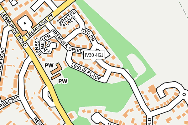 IV30 4GJ map - OS OpenMap – Local (Ordnance Survey)