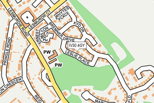 IV30 4GY map - OS OpenMap – Local (Ordnance Survey)