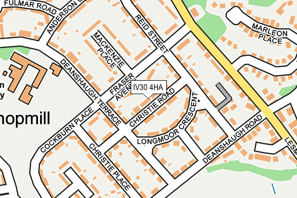 IV30 4HA map - OS OpenMap – Local (Ordnance Survey)