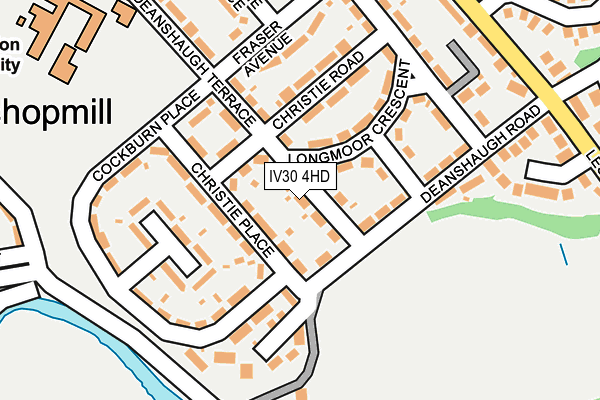 IV30 4HD map - OS OpenMap – Local (Ordnance Survey)