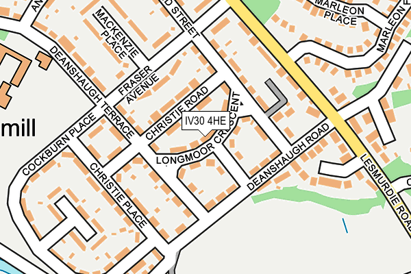 IV30 4HE map - OS OpenMap – Local (Ordnance Survey)