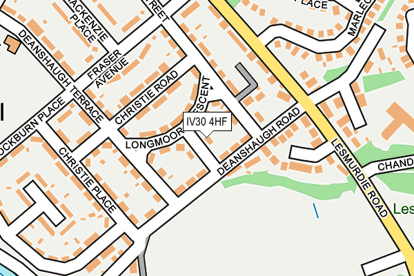 IV30 4HF map - OS OpenMap – Local (Ordnance Survey)