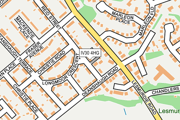 IV30 4HG map - OS OpenMap – Local (Ordnance Survey)