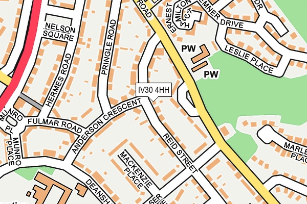 IV30 4HH map - OS OpenMap – Local (Ordnance Survey)