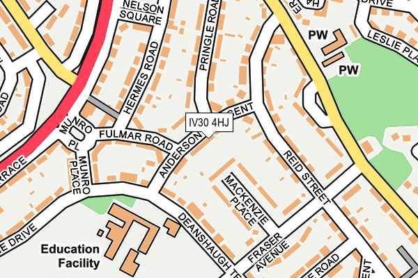 IV30 4HJ map - OS OpenMap – Local (Ordnance Survey)