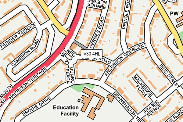 IV30 4HL map - OS OpenMap – Local (Ordnance Survey)