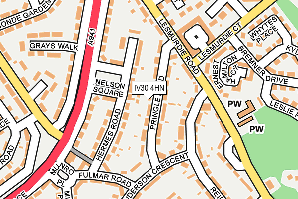 IV30 4HN map - OS OpenMap – Local (Ordnance Survey)