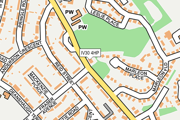 IV30 4HP map - OS OpenMap – Local (Ordnance Survey)
