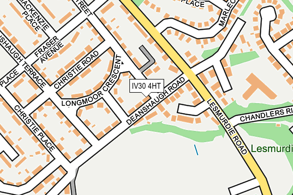 IV30 4HT map - OS OpenMap – Local (Ordnance Survey)