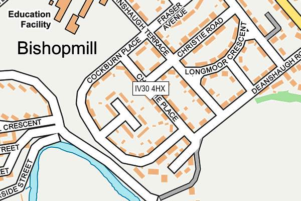 IV30 4HX map - OS OpenMap – Local (Ordnance Survey)