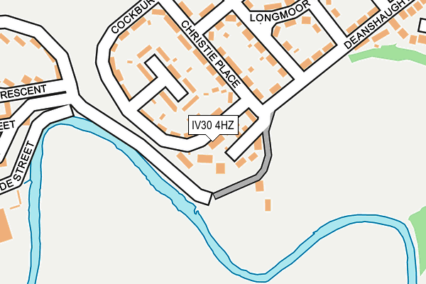 IV30 4HZ map - OS OpenMap – Local (Ordnance Survey)