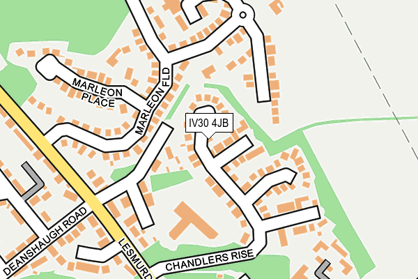 IV30 4JB map - OS OpenMap – Local (Ordnance Survey)