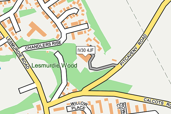 IV30 4JF map - OS OpenMap – Local (Ordnance Survey)