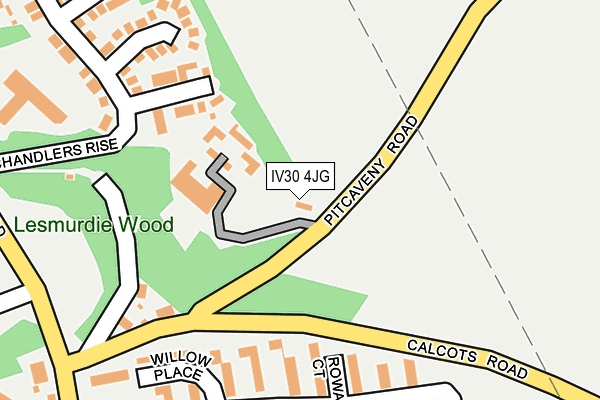 IV30 4JG map - OS OpenMap – Local (Ordnance Survey)
