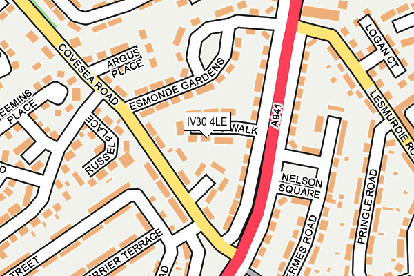 IV30 4LE map - OS OpenMap – Local (Ordnance Survey)