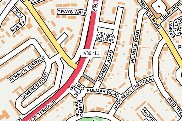 IV30 4LJ map - OS OpenMap – Local (Ordnance Survey)