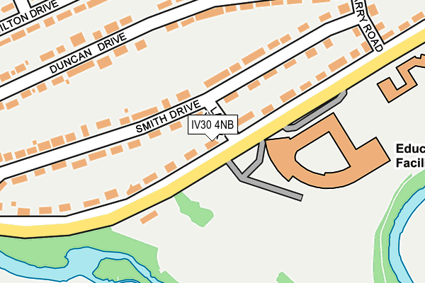 IV30 4NB map - OS OpenMap – Local (Ordnance Survey)