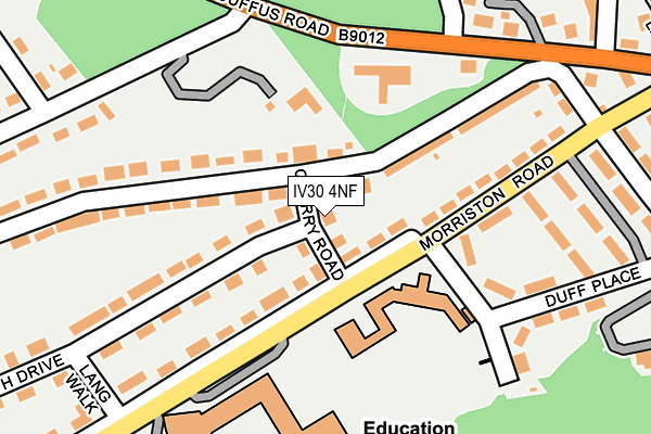 IV30 4NF map - OS OpenMap – Local (Ordnance Survey)