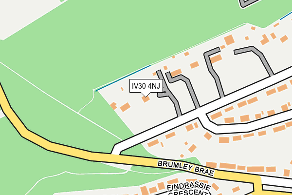 IV30 4NJ map - OS OpenMap – Local (Ordnance Survey)