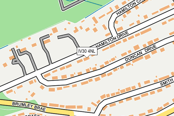 IV30 4NL map - OS OpenMap – Local (Ordnance Survey)