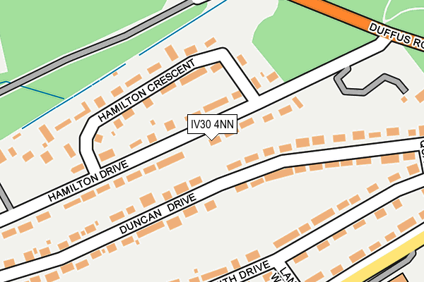 IV30 4NN map - OS OpenMap – Local (Ordnance Survey)