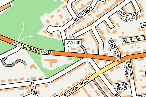 IV30 4NP map - OS OpenMap – Local (Ordnance Survey)