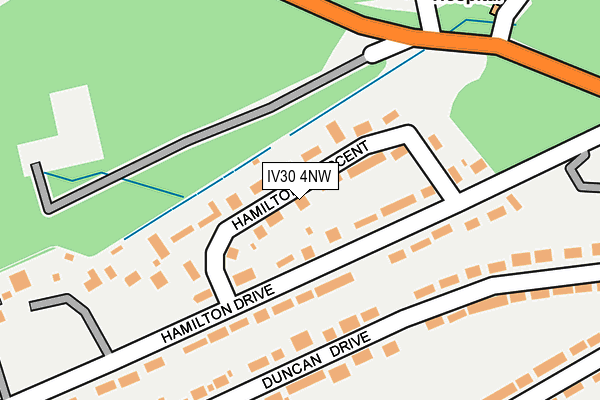 IV30 4NW map - OS OpenMap – Local (Ordnance Survey)