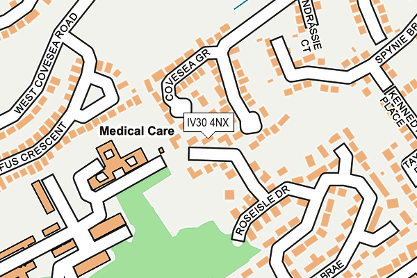 IV30 4NX map - OS OpenMap – Local (Ordnance Survey)