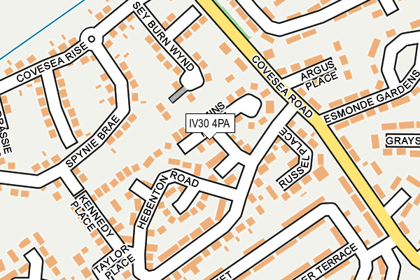 IV30 4PA map - OS OpenMap – Local (Ordnance Survey)
