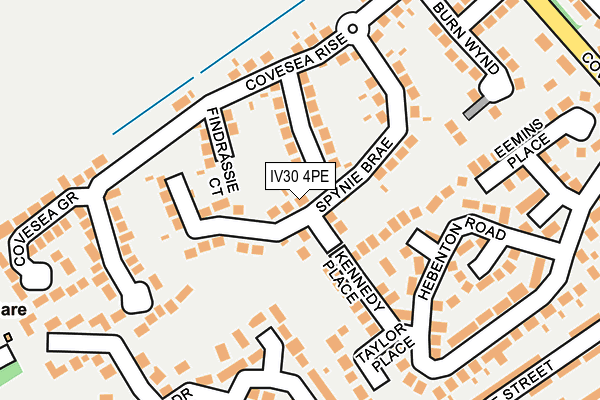 IV30 4PE map - OS OpenMap – Local (Ordnance Survey)