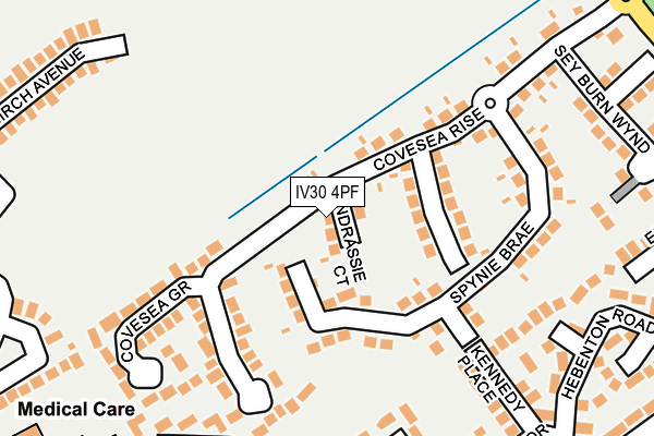 IV30 4PF map - OS OpenMap – Local (Ordnance Survey)
