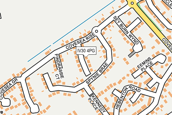 IV30 4PG map - OS OpenMap – Local (Ordnance Survey)