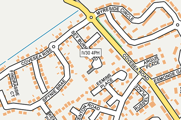 IV30 4PH map - OS OpenMap – Local (Ordnance Survey)