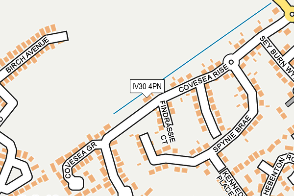 IV30 4PN map - OS OpenMap – Local (Ordnance Survey)