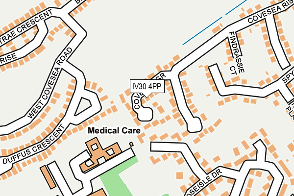 IV30 4PP map - OS OpenMap – Local (Ordnance Survey)