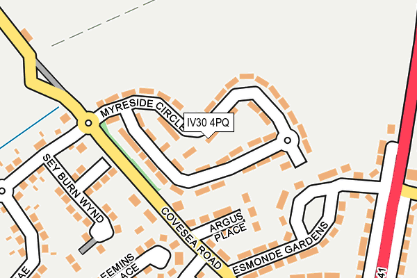 IV30 4PQ map - OS OpenMap – Local (Ordnance Survey)