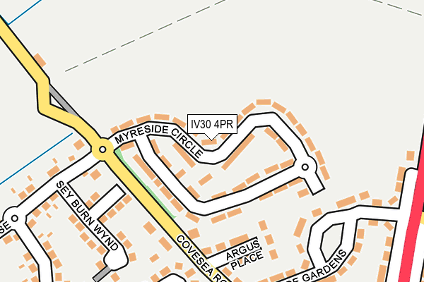 IV30 4PR map - OS OpenMap – Local (Ordnance Survey)