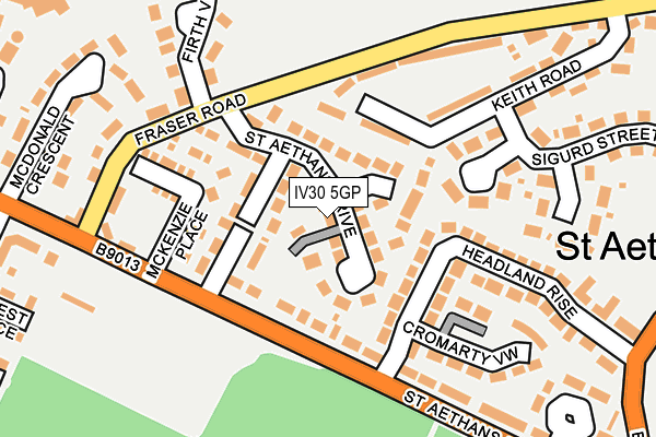 IV30 5GP map - OS OpenMap – Local (Ordnance Survey)