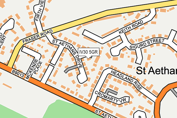 IV30 5GR map - OS OpenMap – Local (Ordnance Survey)