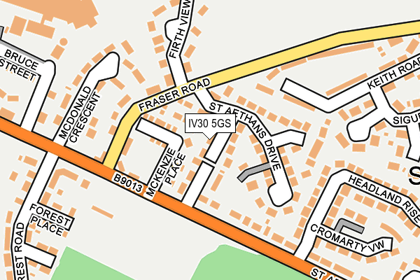 IV30 5GS map - OS OpenMap – Local (Ordnance Survey)