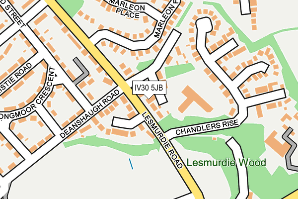 IV30 5JB map - OS OpenMap – Local (Ordnance Survey)