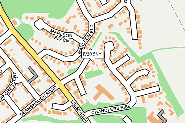 IV30 5NY map - OS OpenMap – Local (Ordnance Survey)