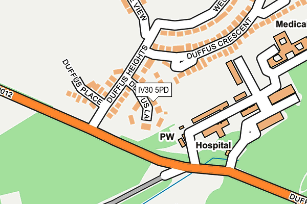 IV30 5PD map - OS OpenMap – Local (Ordnance Survey)