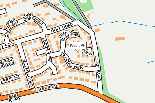 IV30 5PF map - OS OpenMap – Local (Ordnance Survey)