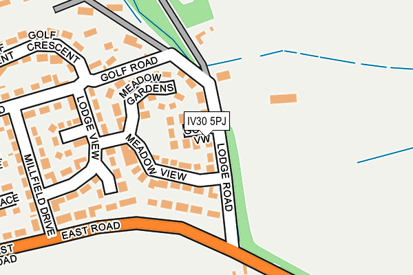 IV30 5PJ map - OS OpenMap – Local (Ordnance Survey)