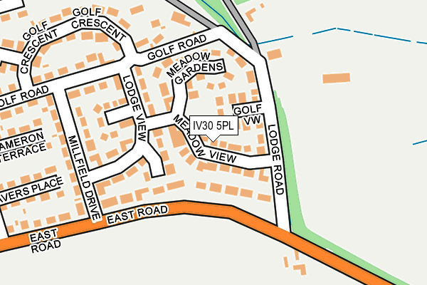 IV30 5PL map - OS OpenMap – Local (Ordnance Survey)