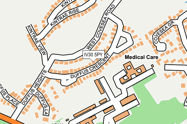 IV30 5PY map - OS OpenMap – Local (Ordnance Survey)