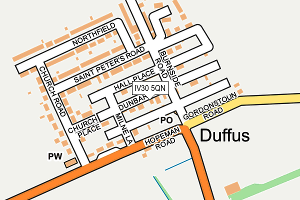 IV30 5QN map - OS OpenMap – Local (Ordnance Survey)
